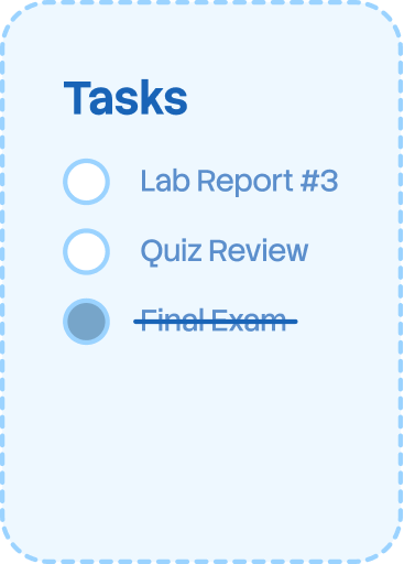Tasks widget